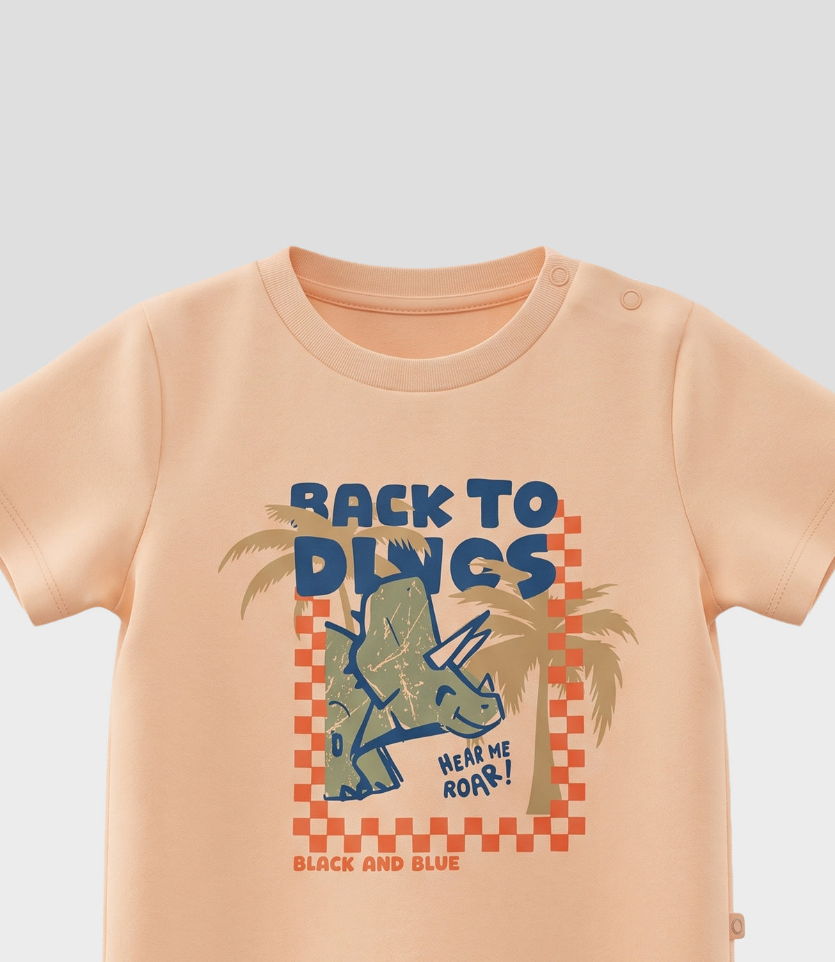 Polera bebé niño dino 3 meses / Naranjo