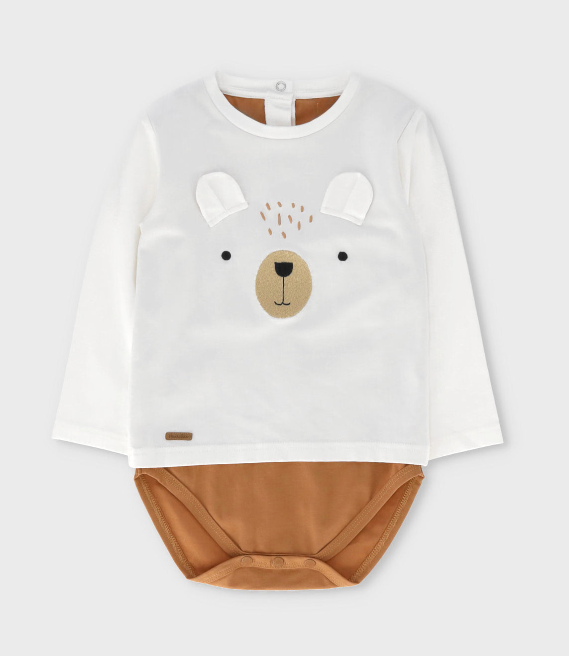 Body bebé niño con polera 3 meses / Blanco