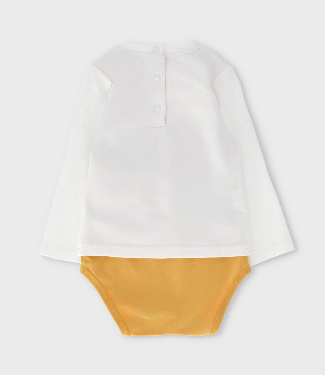 Body bebé niño con polera 3 meses / Blanco