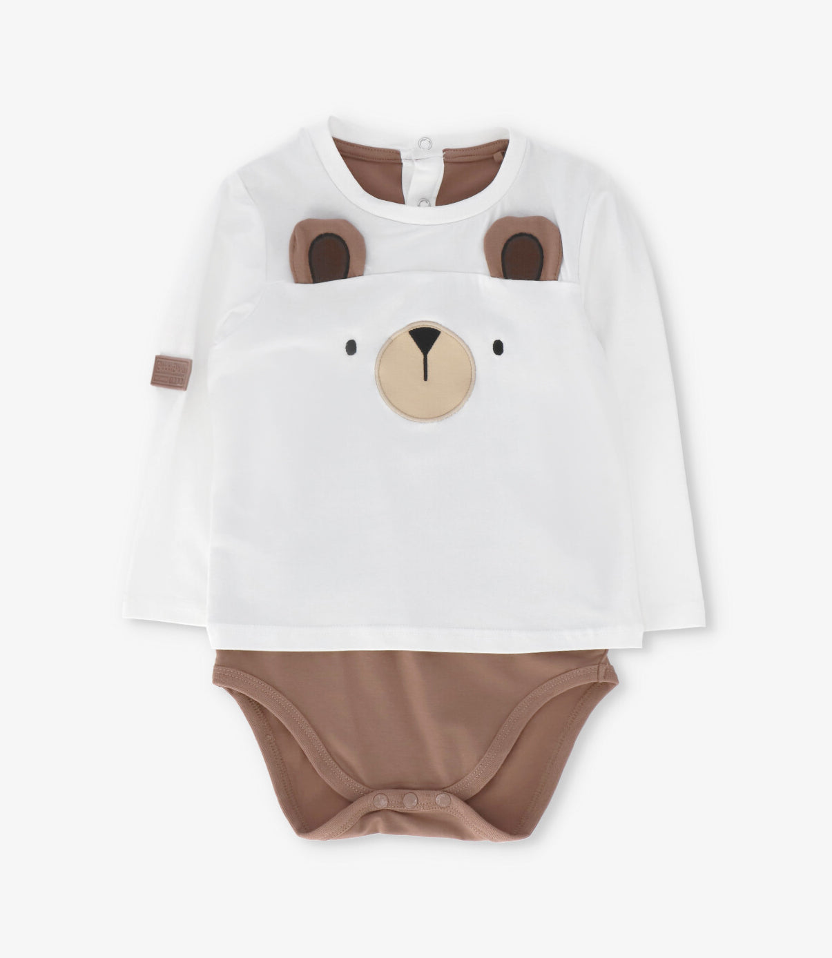 Body bebé niño con polera 3 meses / Crudo