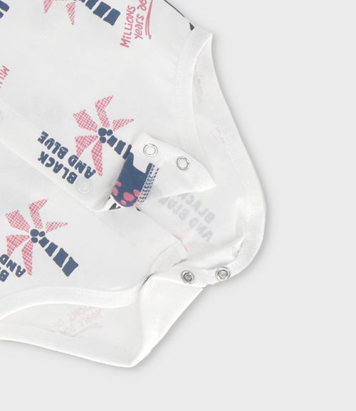 Body bebé niño dinos 3 meses / Blanco