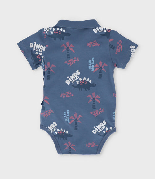 Body bebé niño dinos 3 meses / Azul