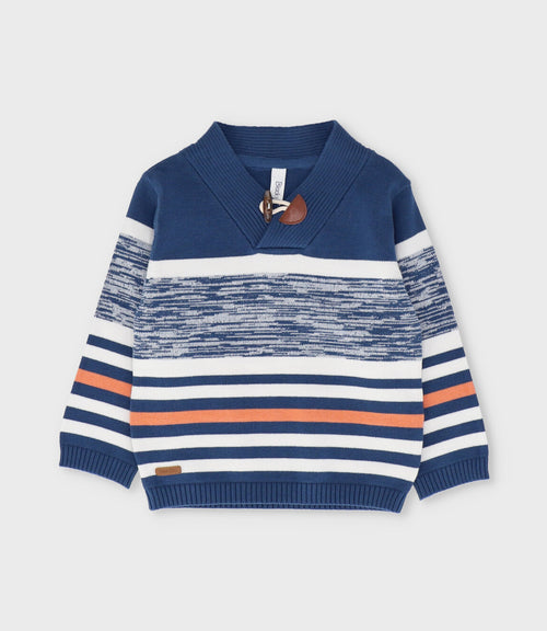 Chaleco bebé niño con rayas 3 meses / Azul Marino