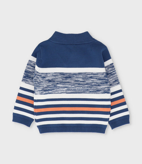 Chaleco bebé niño con rayas 3 meses / Azul Marino