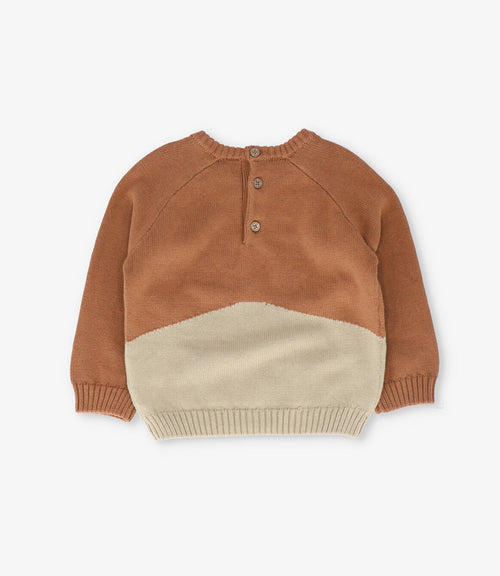 Chaleco bebé niño con perrito 3 meses / Café