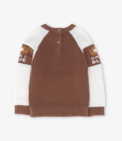 Chaleco bebé niño con cuello 3 meses / Café
