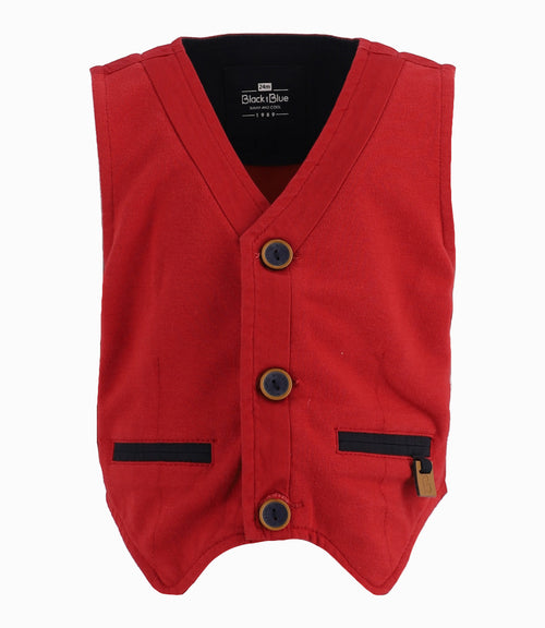 Chaqueta Bebé Sin Mangas 3 meses / Rojo