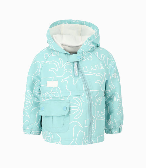 Chaqueta bebé impermeable con dinosaurios