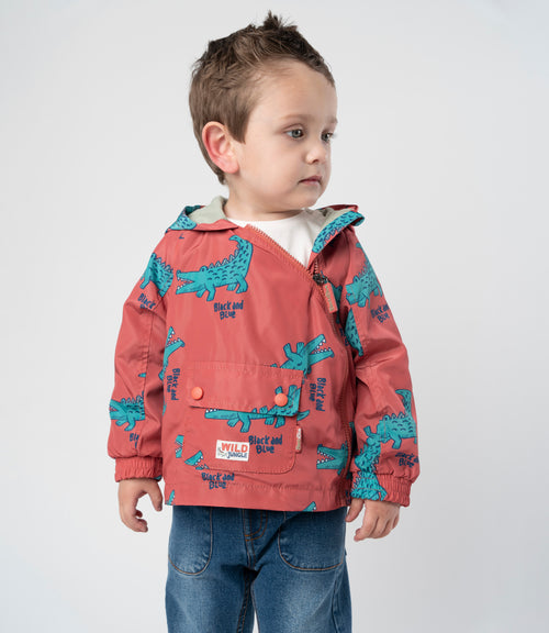 Chaqueta bebé niño con cocodrilos 3 meses / Rojo