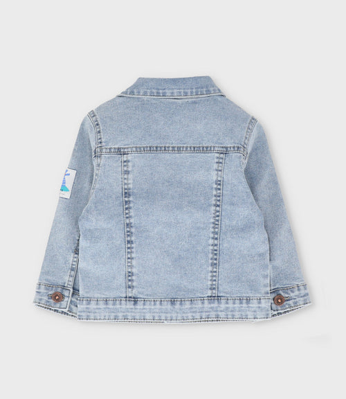 Chaqueta bebé niño denim 3 meses / Azul