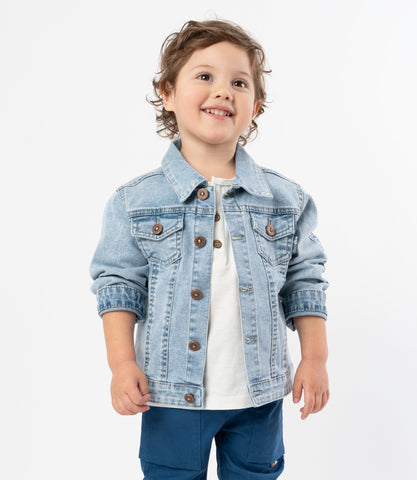 Chaqueta bebé niño denim