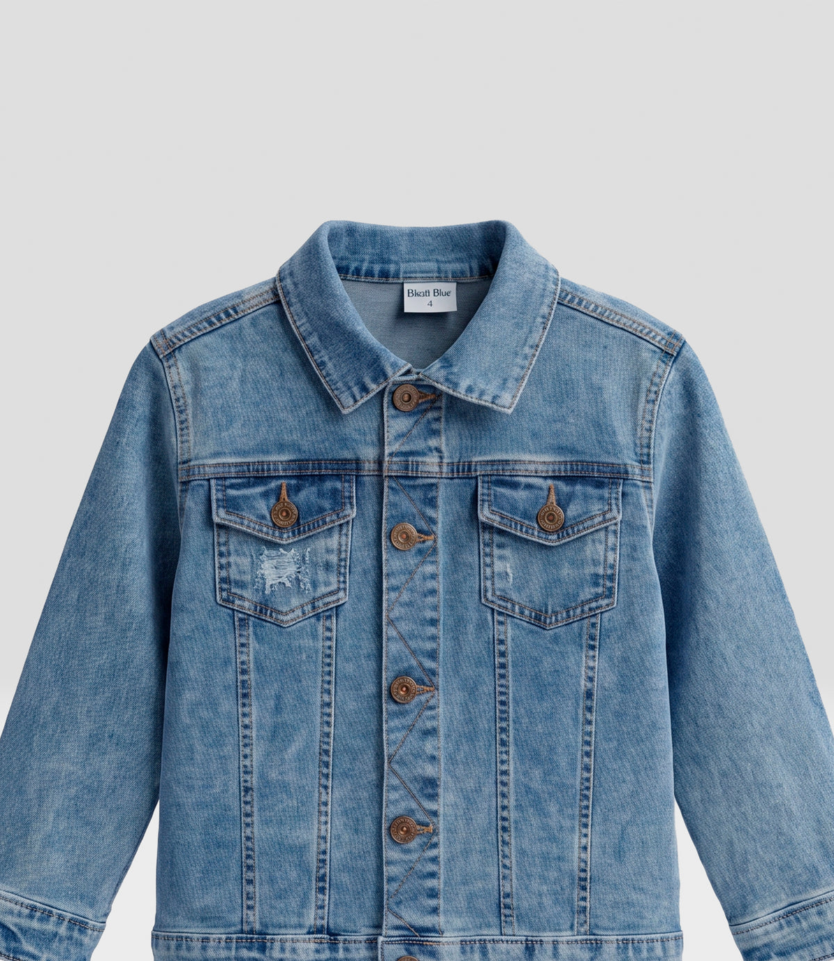 Chaqueta bebé niño denim 3 meses / Celeste