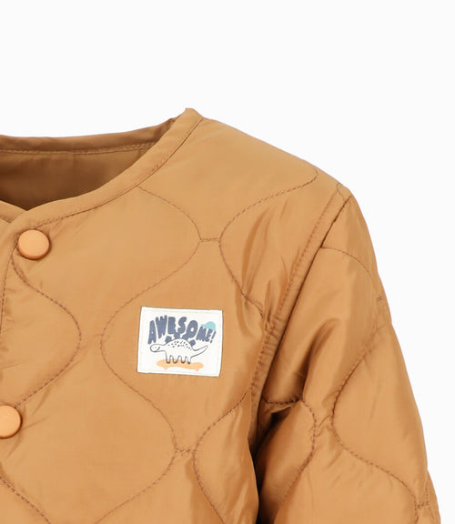 Chaqueta bebé niño quilt 3 meses / Café