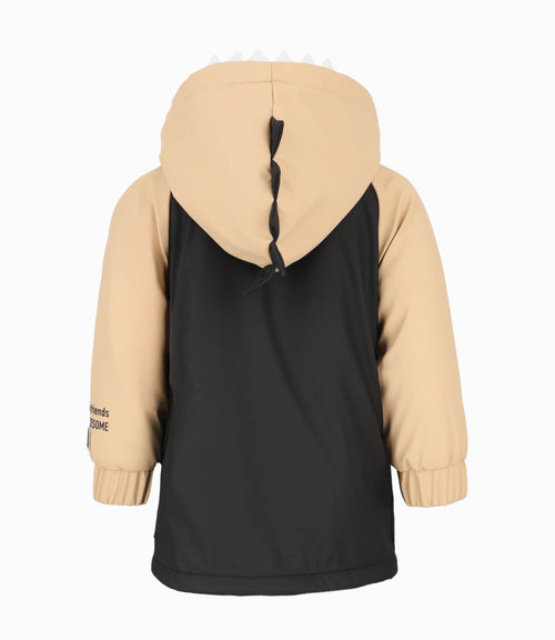 Chaqueta bebé niño de dinosaurio 3 meses / Negro