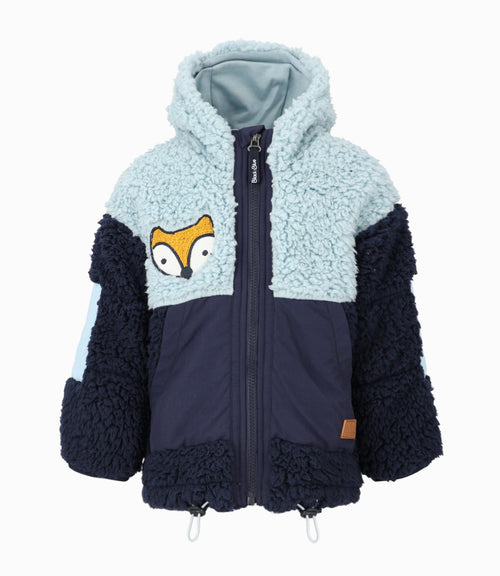 Chaqueta bebé niño sherpa 3 meses / Celeste