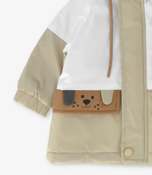 Chaqueta bebé niño resistente al agua 3 meses / Crudo