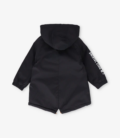 Chaqueta bebé niño resistente al agua 3 meses / Negro