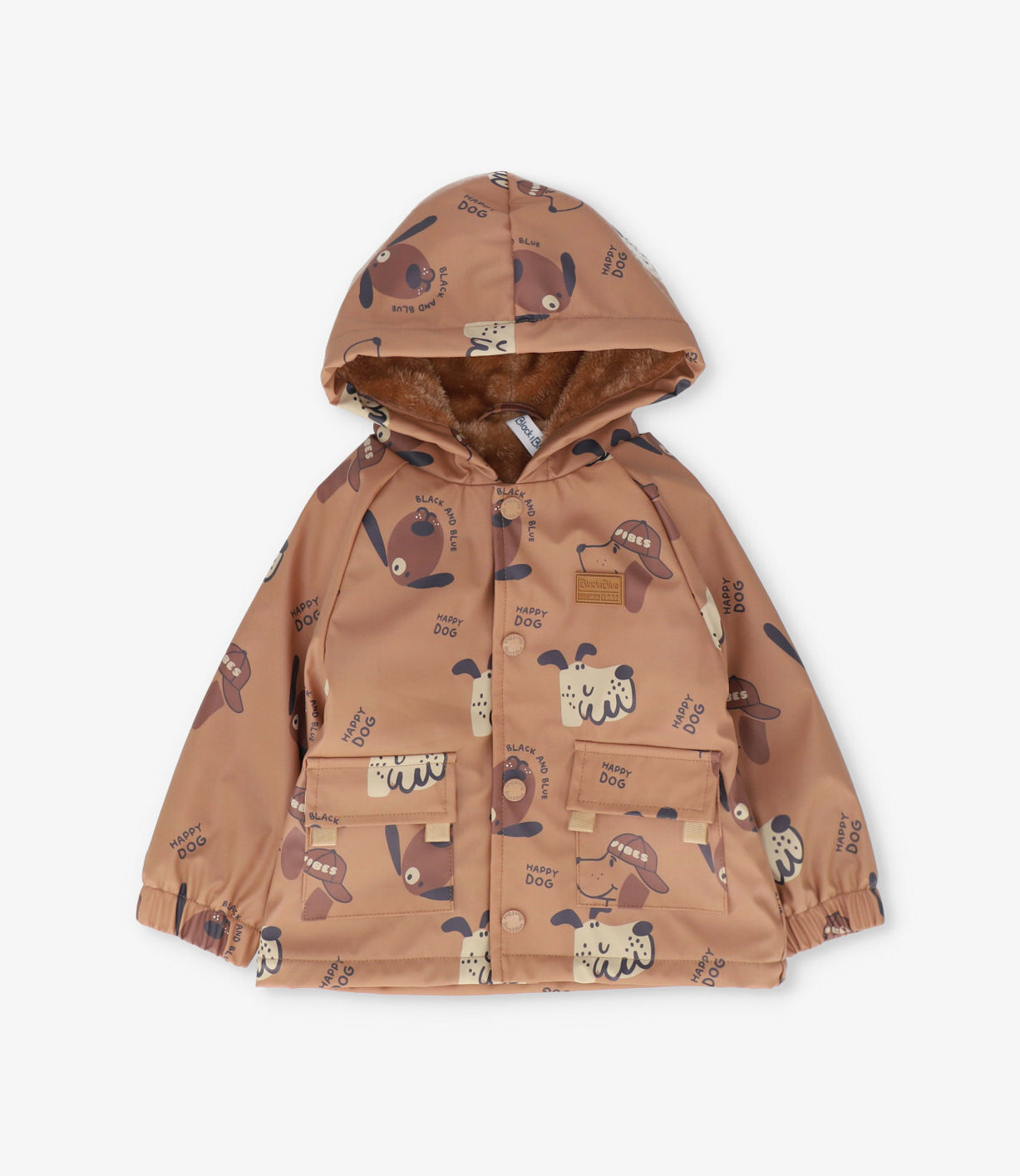 Chaqueta bebé niño resistente al agua 3 meses / Café