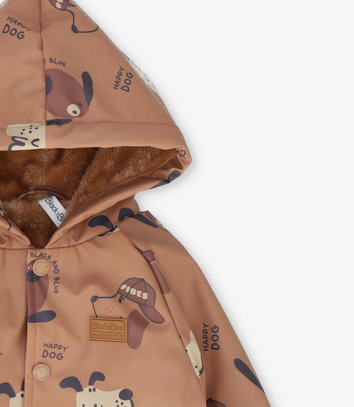 Chaqueta bebé niño resistente al agua 3 meses / Café