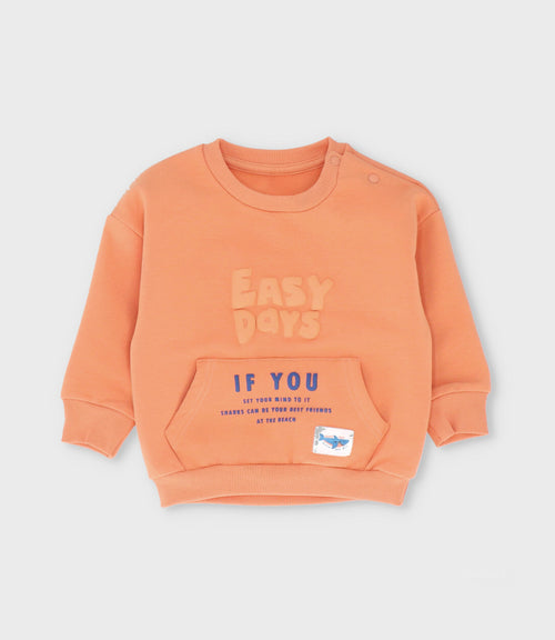 Polerón bebé niño easy days 3 meses / Naranjo