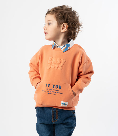 Polerón bebé niño easy days 3 meses / Naranjo