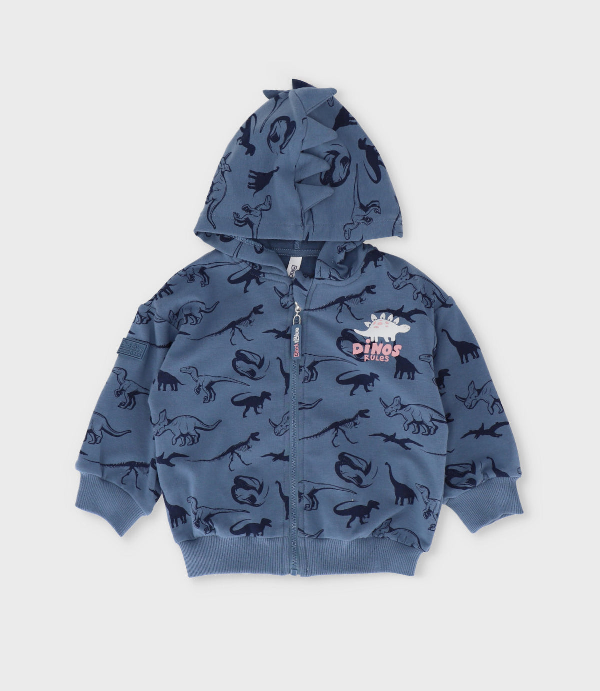 Polerón bebé niño de dinosaurio 3 meses / Azul