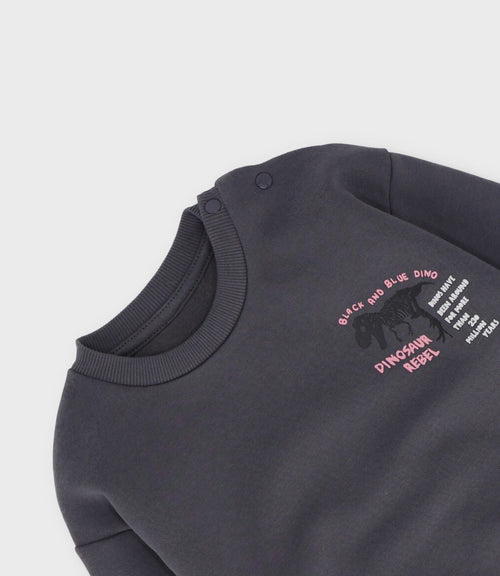 Polerón bebé niño básico 3 meses / Gris