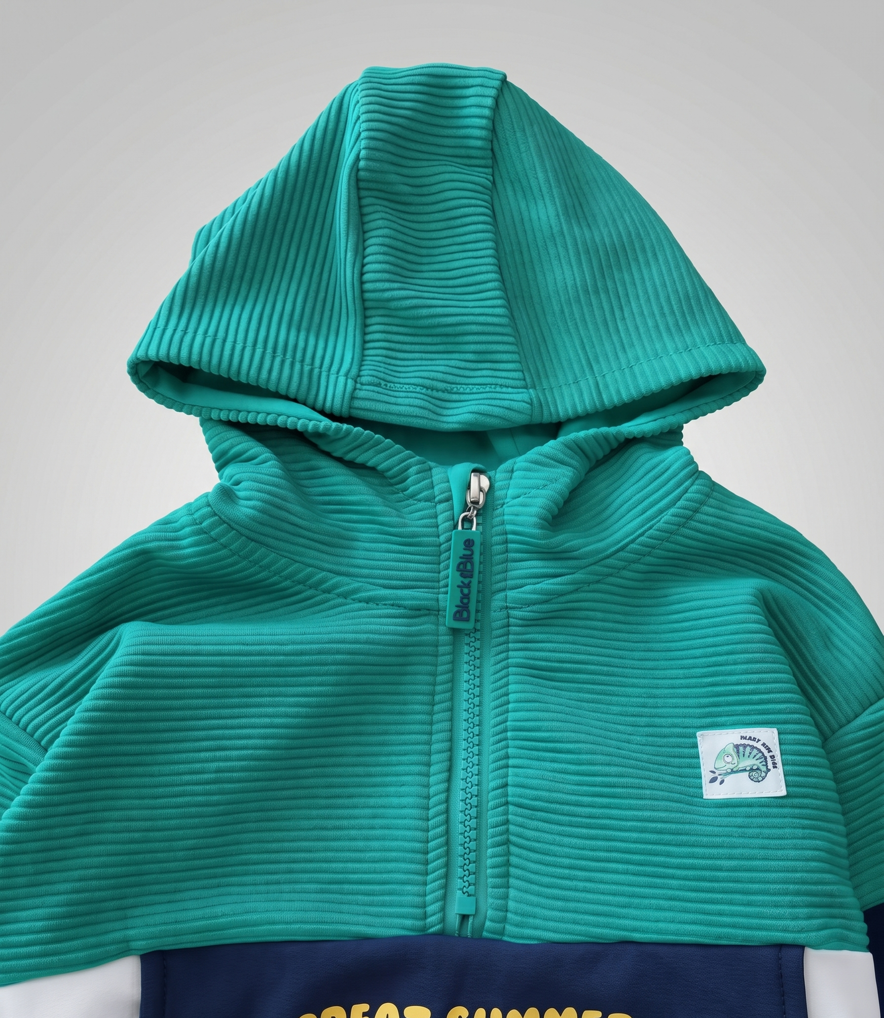 Polerón bebé con gorro 3 meses / Verde