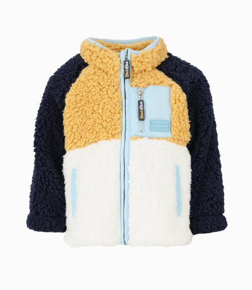 Polerón bebé niño sherpa 3 meses / Mostaza