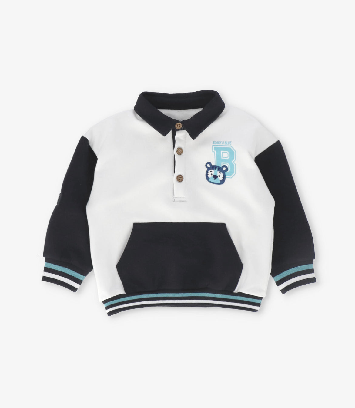 Polerón bebé niño con cuello