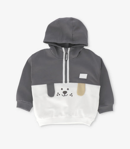 Polerón bebé niño medio cierre