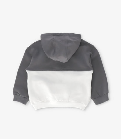 Polerón bebé niño medio cierre