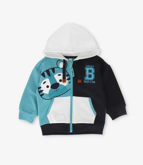 Polerón bebé niño con gorro