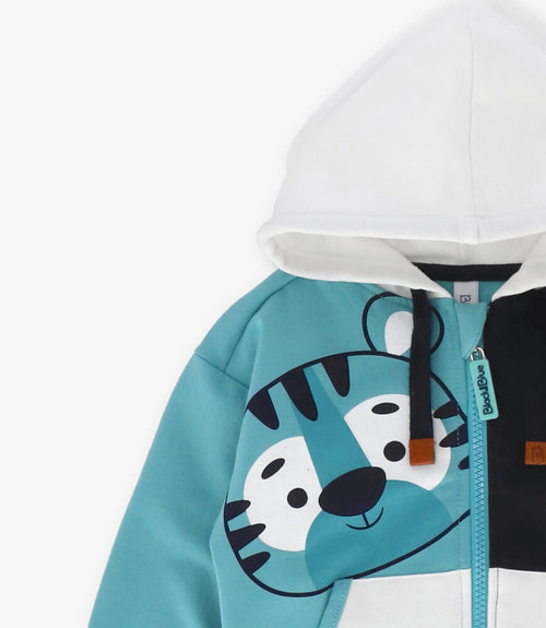 Polerón bebé niño con gorro