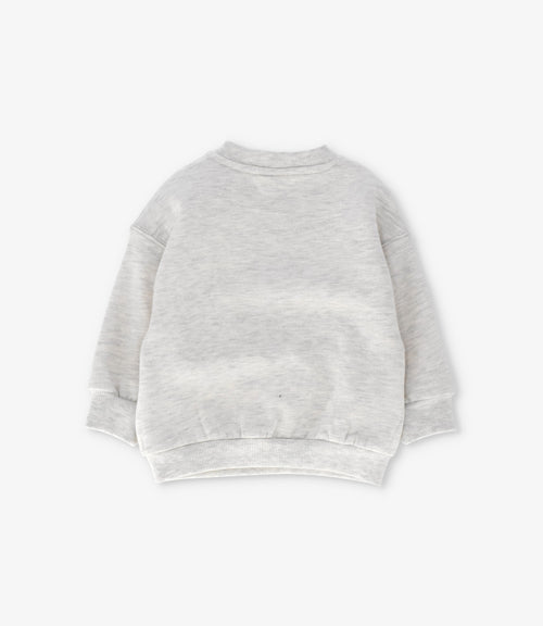 Polerón bebé niño t-rex 3 meses / Crudo