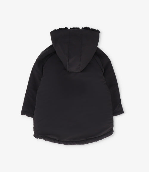 Abrigo bebé niño repelente al agua 3 meses / Negro