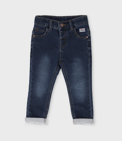 Jeans bebé niño recto 3 meses / Azul Marino