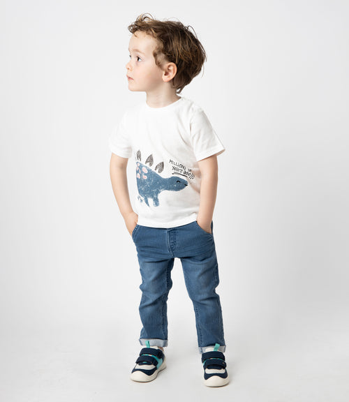 Jeans bebé niño recto 3 meses / Celeste