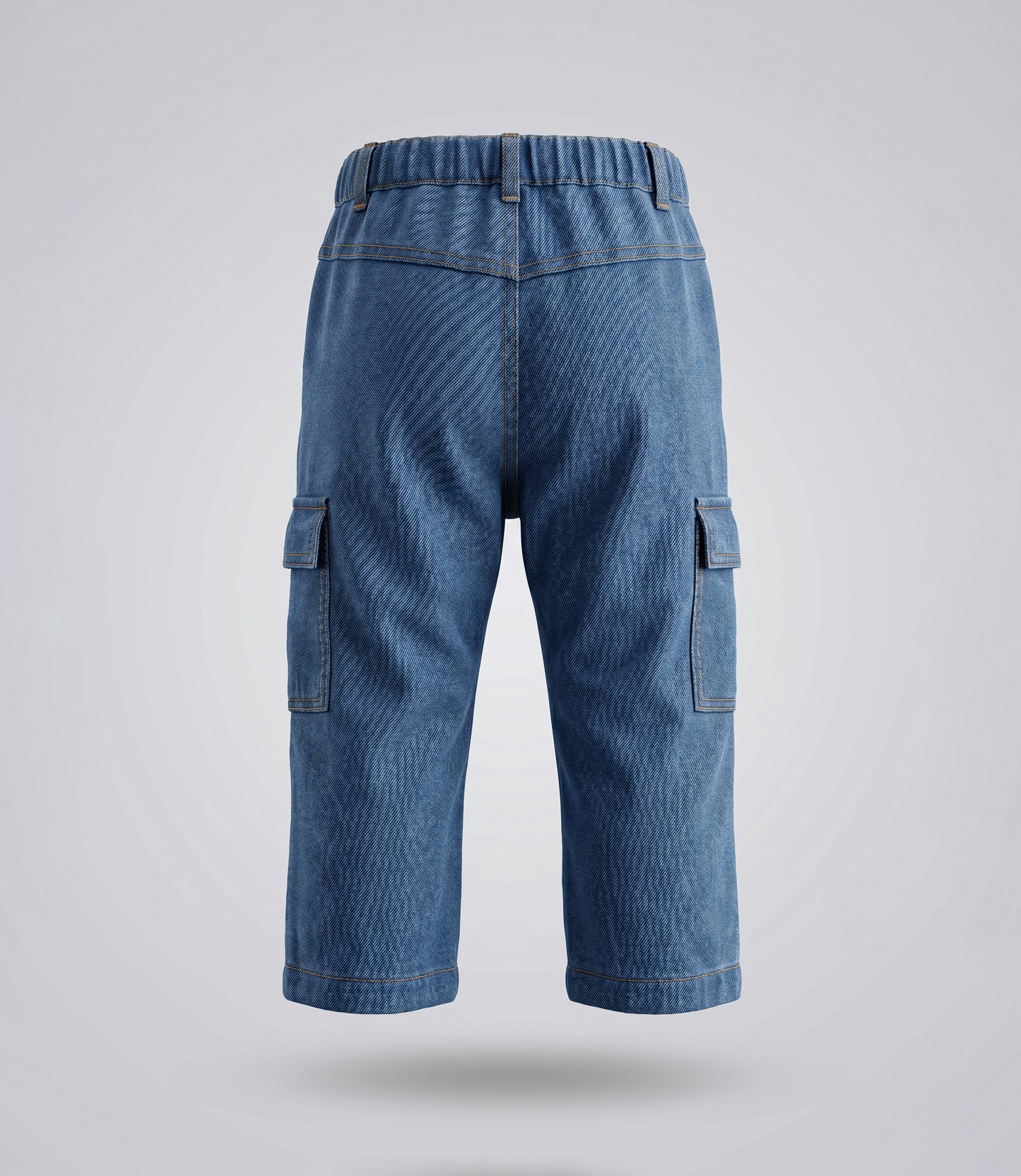 Jeans bebé cargo wide leg 3 meses / Azul Marino