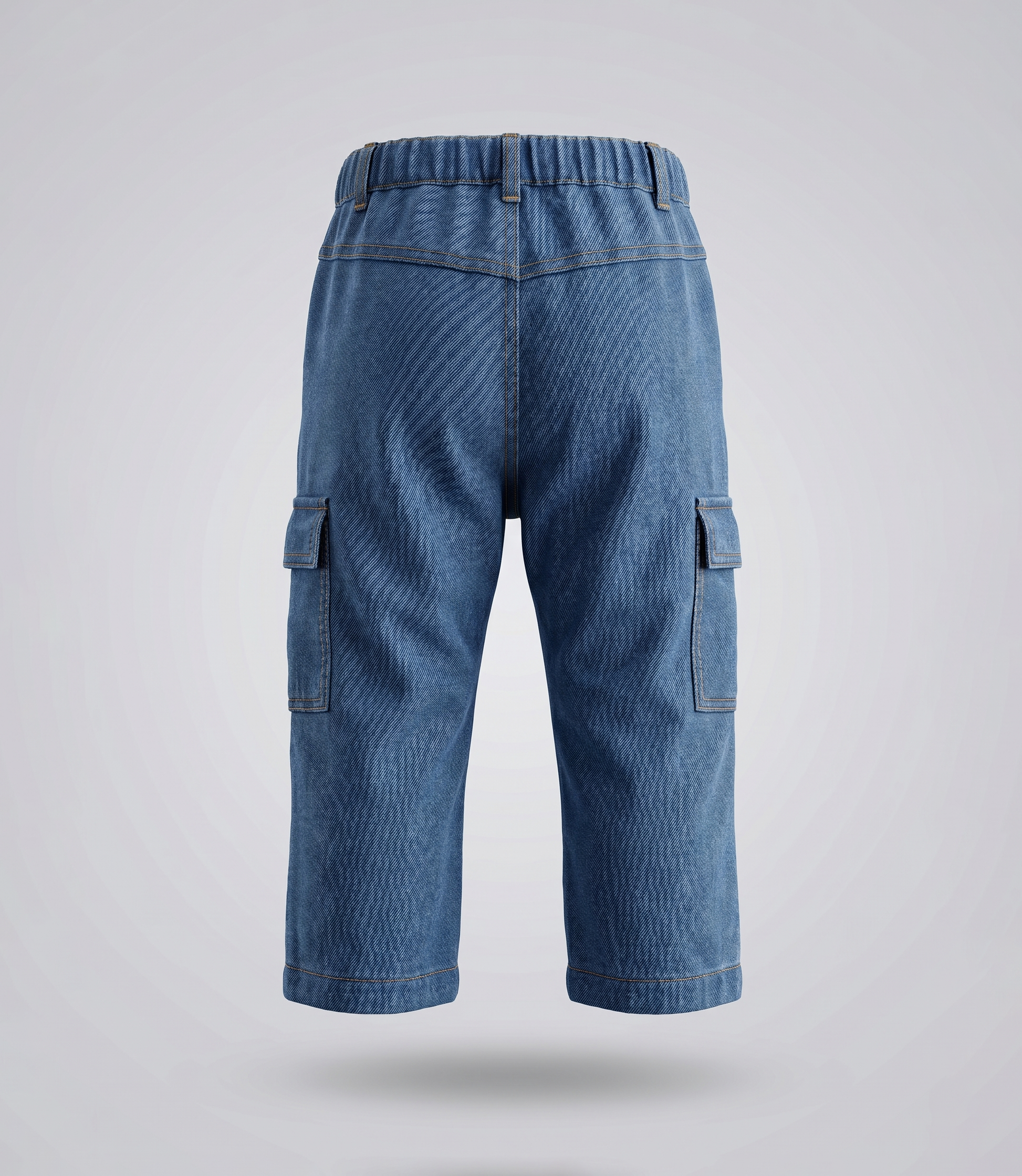 Jeans bebé cargo wide leg 3 meses / Azul Marino