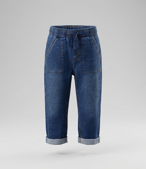 Jeans bebé baggy 3 meses / Azul