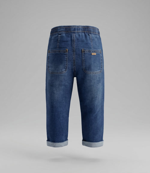 Jeans bebé baggy 3 meses / Azul