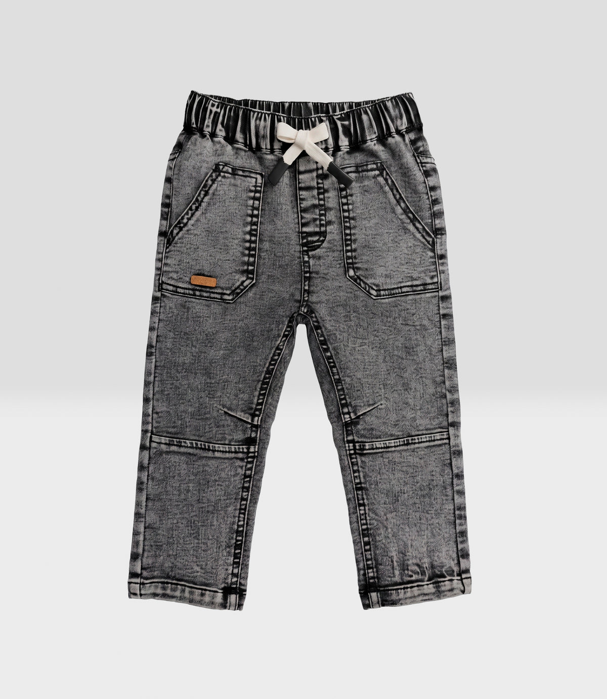 Jeans bebé niño baggy 3 meses / Negro
