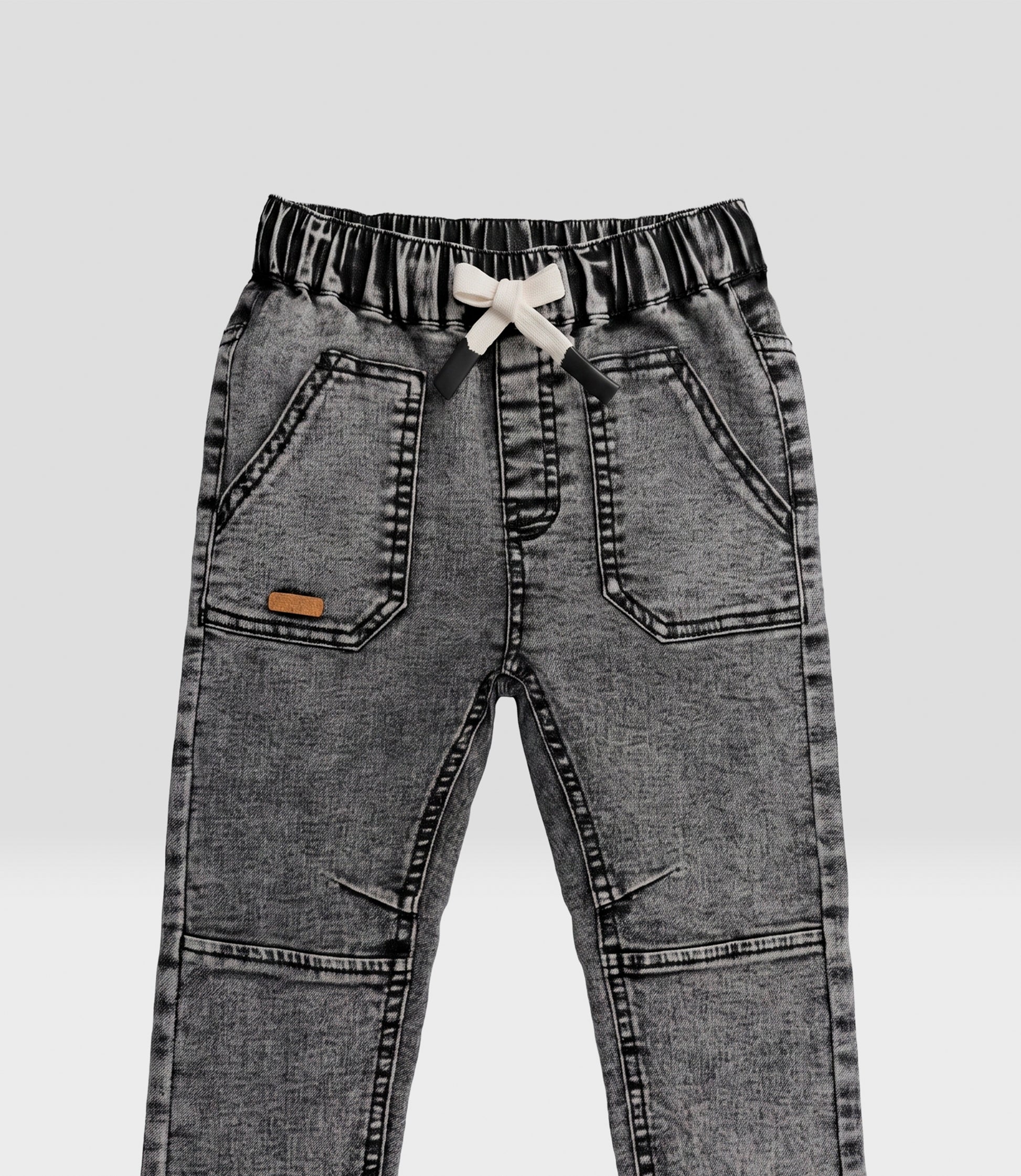 Jeans bebé niño baggy 3 meses / Negro