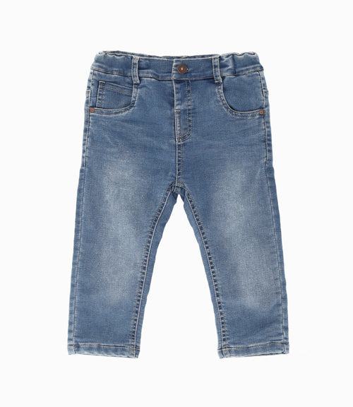 Jeans bebé niño con suspensores 3 meses / Celeste