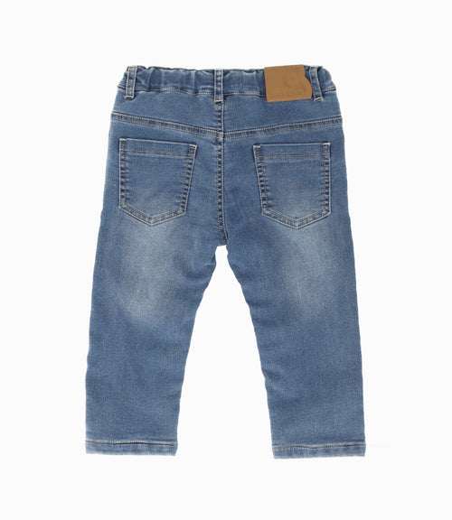 Jeans bebé niño con suspensores 3 meses / Celeste