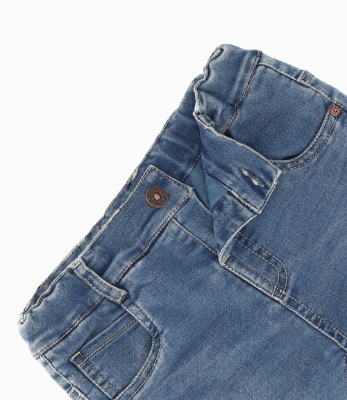 Jeans bebé niño con suspensores 3 meses / Celeste