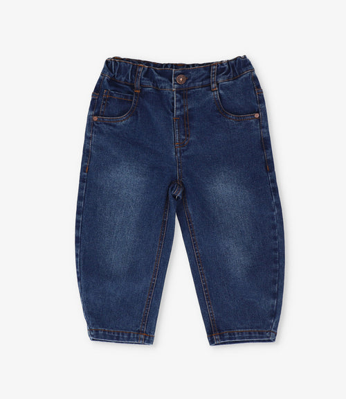 Jeans bebé niño rectos 3 meses / Azul Marino