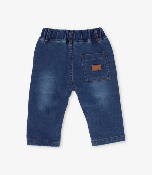 Jeans bebé niño rectos 3 meses / Azul Marino