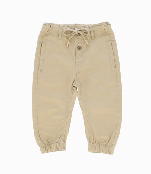 Pantalón bebé jogger 3 meses / Beige